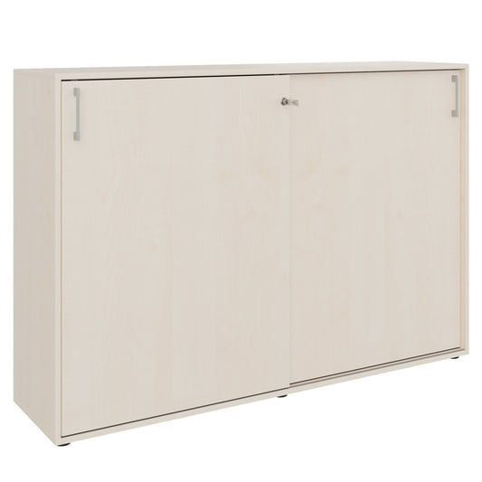 Armoire à portes coulissantes CHOICE | 3 étagères, 1600 x 1095 mm, érable