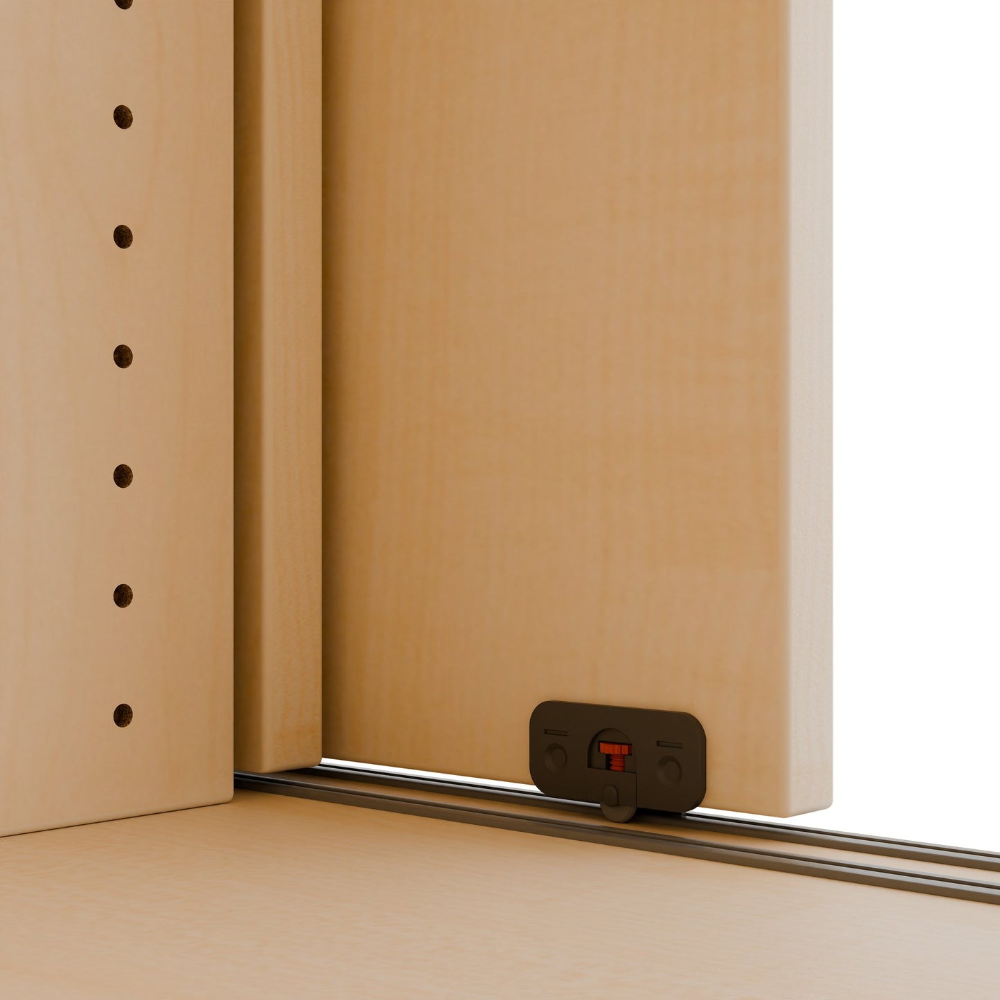 Armoire à portes coulissantes CHOICE | 3 étagères, 1600 x 1095 mm, érable