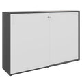 Armadio con ante scorrevoli CHOICE | 3 ripiani, 1600 x 1095 mm, antracite / bianco - 1 Thumbnail Image