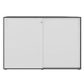 Armadio con ante scorrevoli CHOICE | 3 ripiani, 1600 x 1095 mm, antracite / bianco - 3 Thumbnail Image