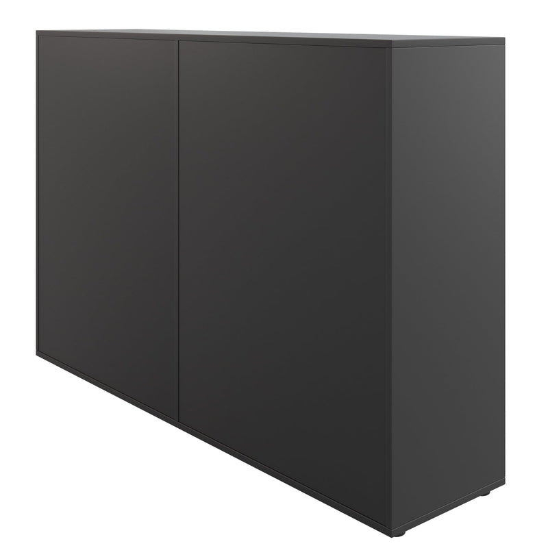 Armadio con ante scorrevoli CHOICE | 3 ripiani, 1600 x 1095 mm, antracite / bianco - 5 Main Image