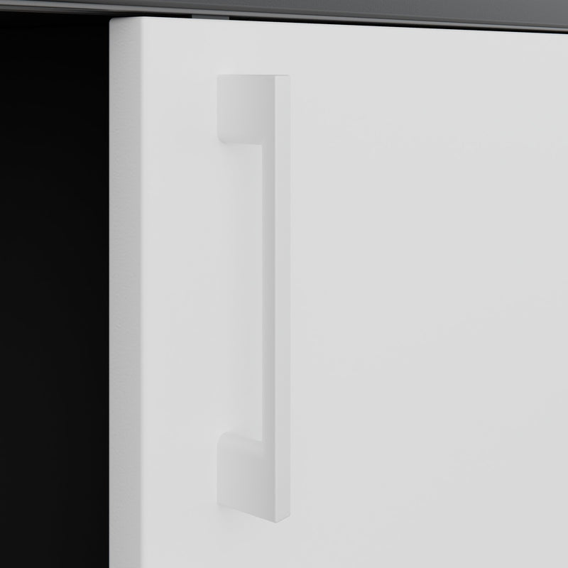 Armadio con ante scorrevoli CHOICE | 3 ripiani, 1600 x 1095 mm, antracite / bianco - 6 Main Image