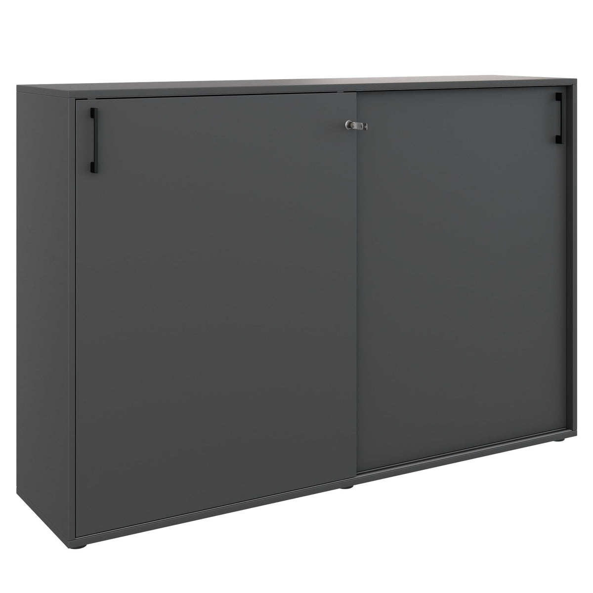 CHOICE sliding door wardrobe | 3 OH, 1600 x 1095 mm, anthracite - 1 Lightbox Main Image