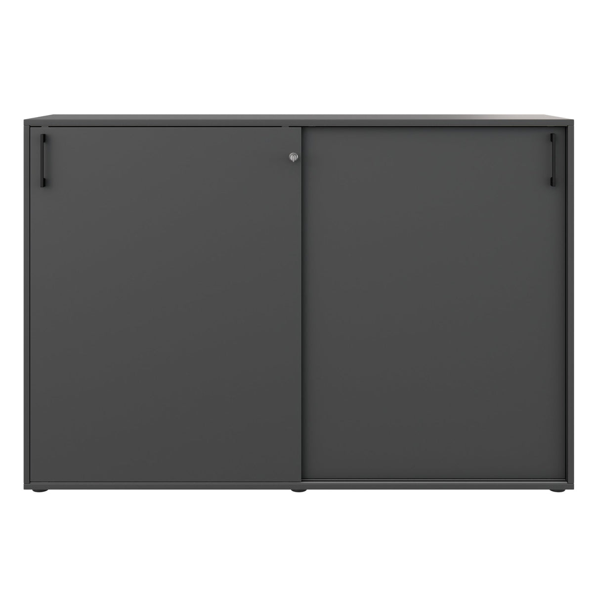 CHOICE sliding door wardrobe | 3 OH, 1600 x 1095 mm, anthracite - 3 Lightbox Main Image
