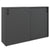 Armoire à portes coulissantes CHOICE | 3 OH, 1600 x 1095 mm, anthracite