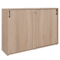 Armadio con ante scorrevoli CHOICE | 3 ripiani, 1600 x 1095 mm, rovere ambra - 1 Thumbnail Image