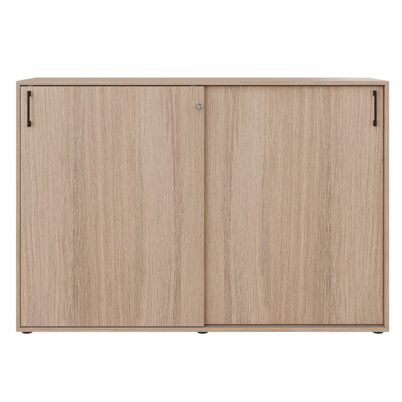 Armadio con ante scorrevoli CHOICE | 3 ripiani, 1600 x 1095 mm, rovere ambra - 3 Main Image