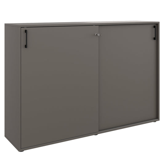 Armoire à portes coulissantes CHOICE | 3 OH, 1600 x 1095 mm, gris cubanite