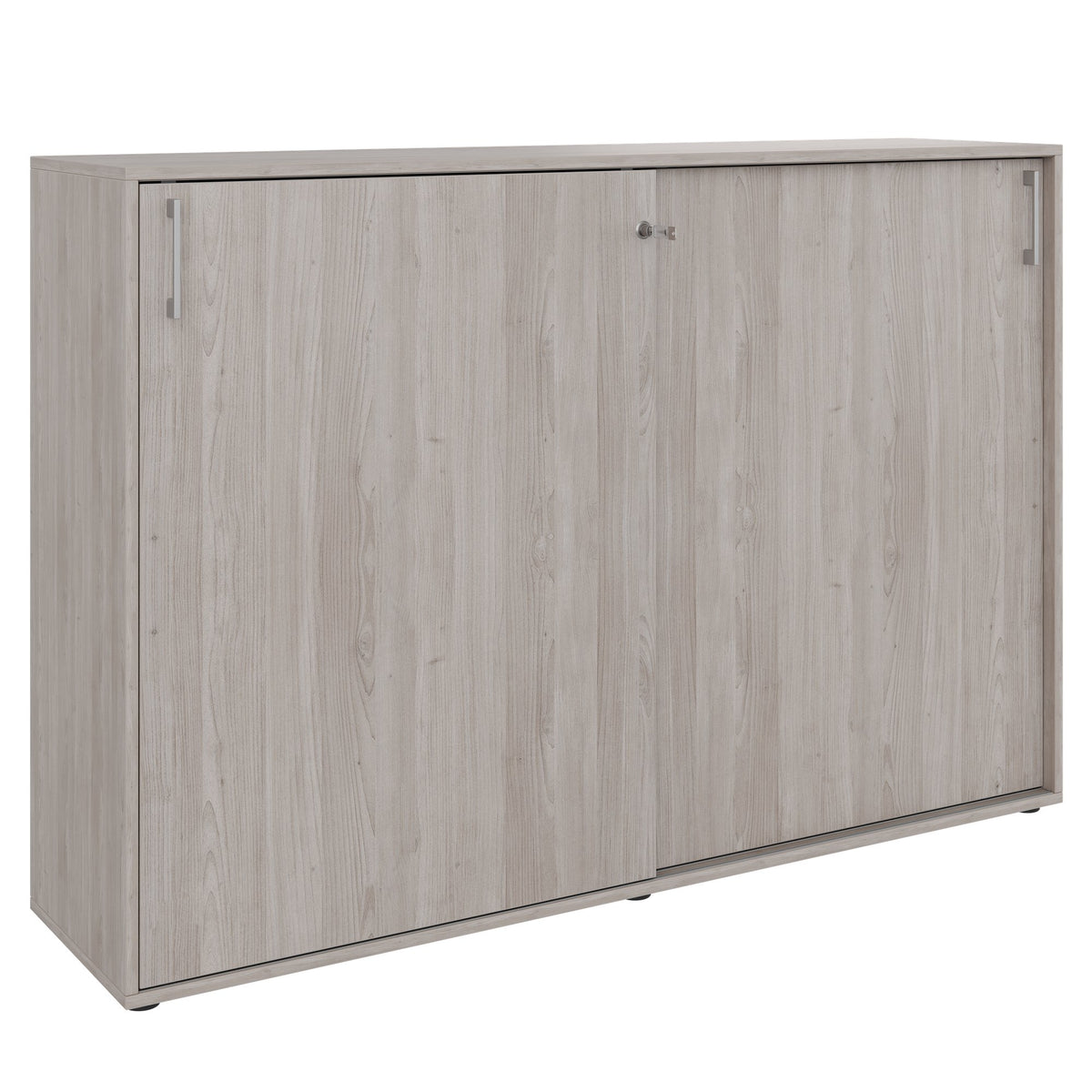 Armadio con ante scorrevoli CHOICE | 3 ripiani, 1600 x 1095 mm, rovere nordico grigio - 1 Lightbox Main Image