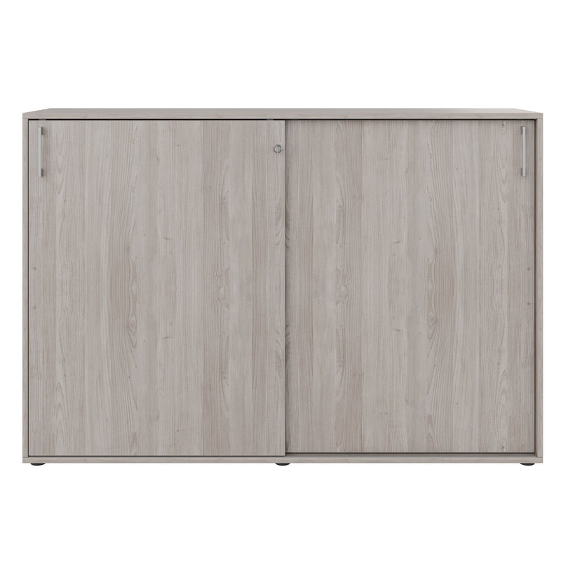 Armadio con ante scorrevoli CHOICE | 3 ripiani, 1600 x 1095 mm, rovere nordico grigio - 3 Main Image