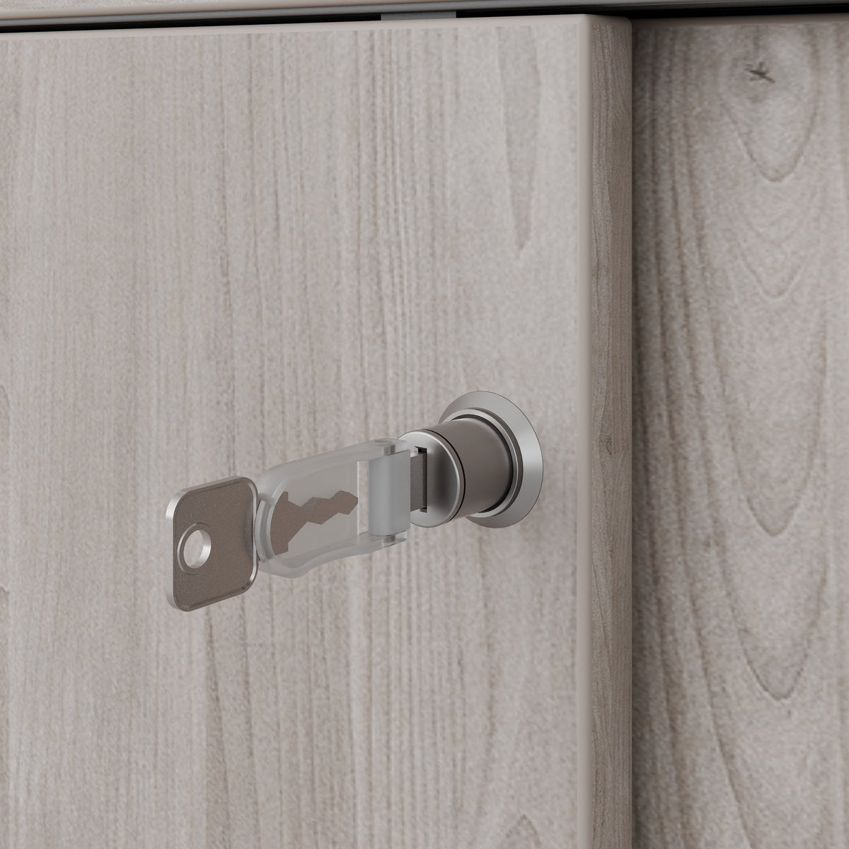 Armadio con ante scorrevoli CHOICE | 3 ripiani, 1600 x 1095 mm, rovere nordico grigio - 7 Lightbox Main Image