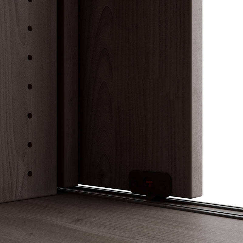 Armadio con ante scorrevoli CHOICE | 3 ripiani, 1600 x 1095 mm, rovere nordico grigio - 10 Main Image