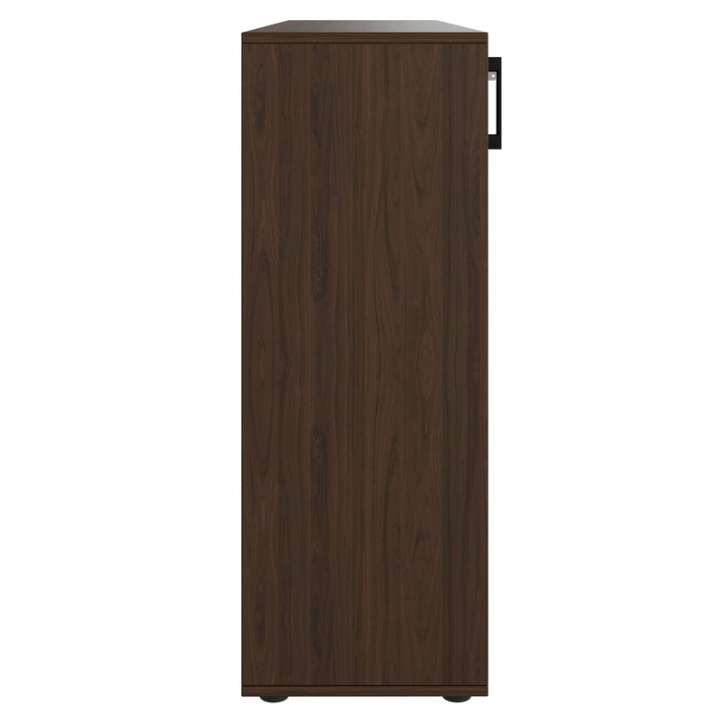 CHOICE sliding door wardrobe | 3 OH, 1600 x 1095 mm, walnut - 4 Main Image