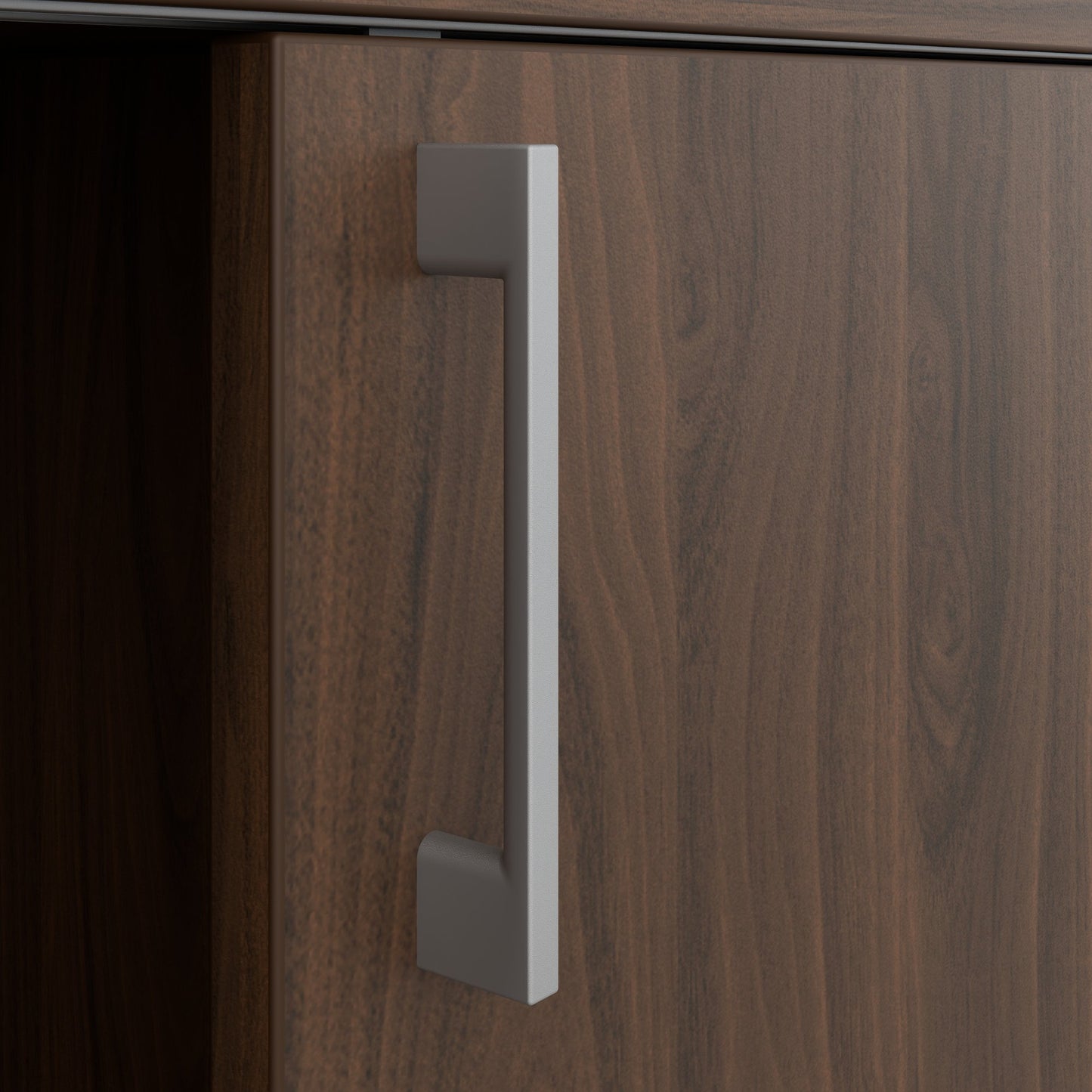 Armoire à portes coulissantes CHOICE | 3 étagères, 1600 x 1095 mm, noyer