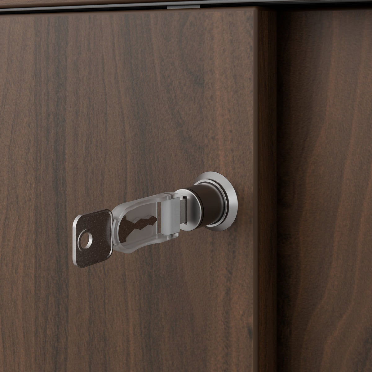CHOICE sliding door wardrobe | 3 OH, 1600 x 1095 mm, walnut - 7 Lightbox Main Image