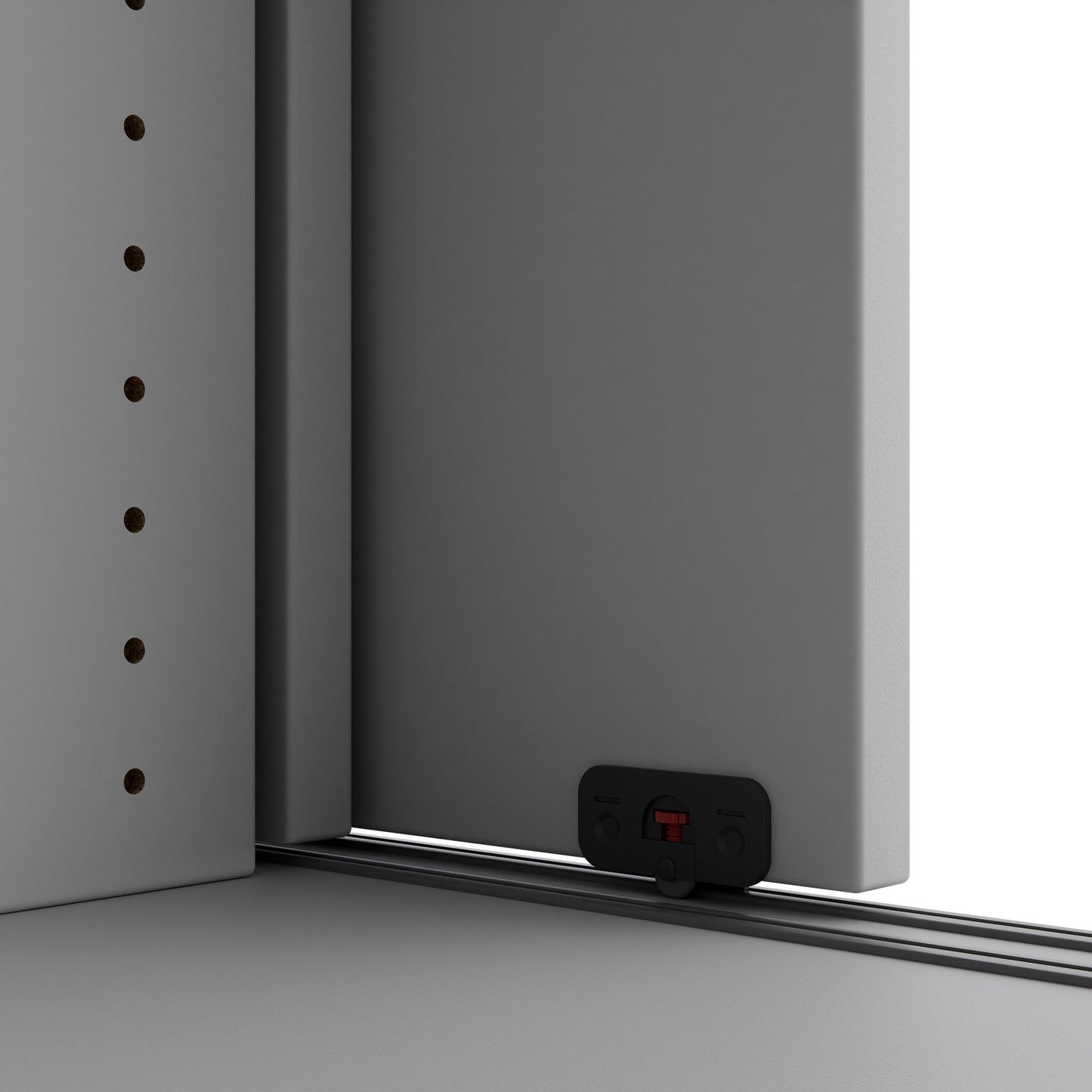 Armoire à portes coulissantes CHOICE | 3 OH, 1600 x 1095 mm, gris perle
