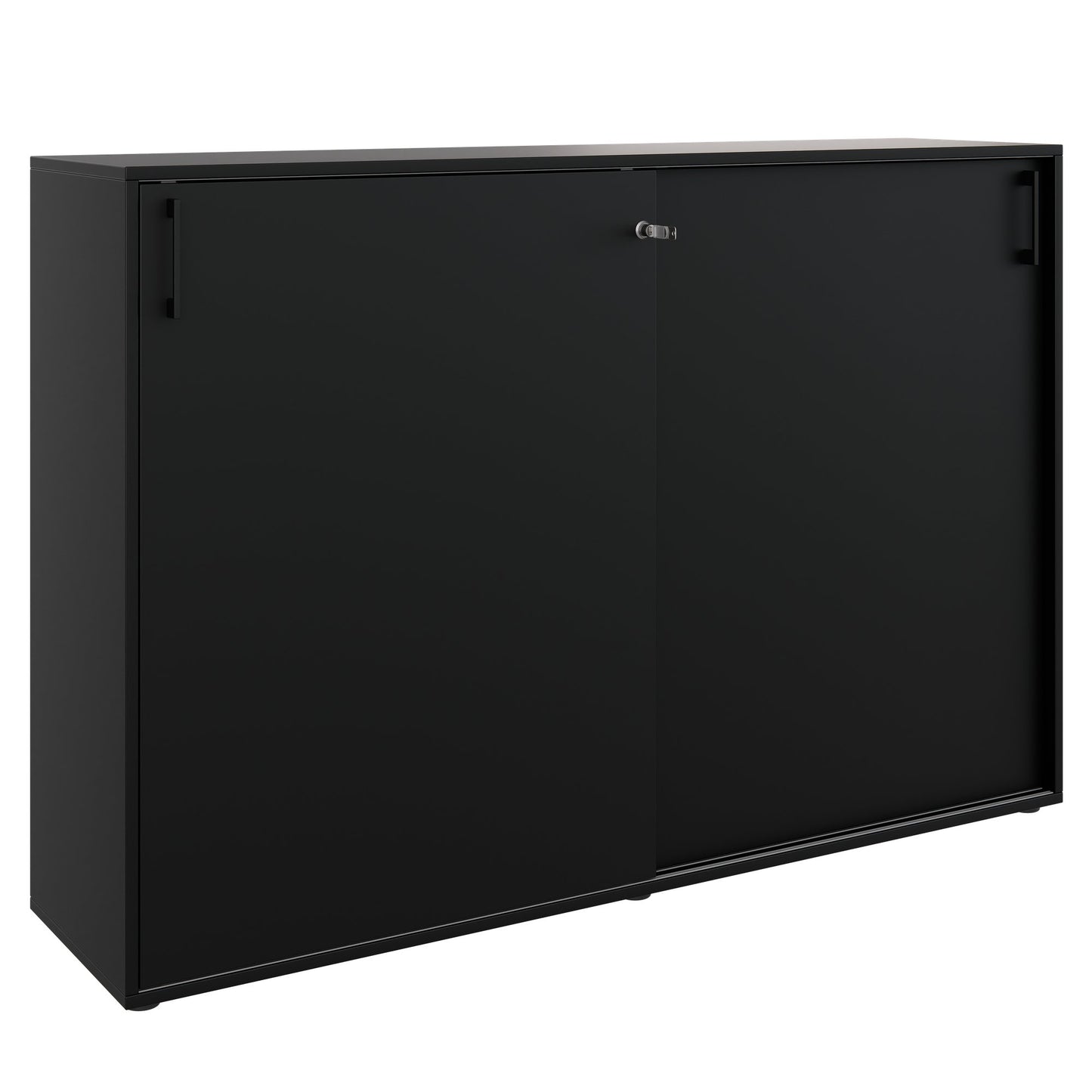 Armoire à portes coulissantes CHOICE | 3 OH, 1600 x 1095 mm, noir