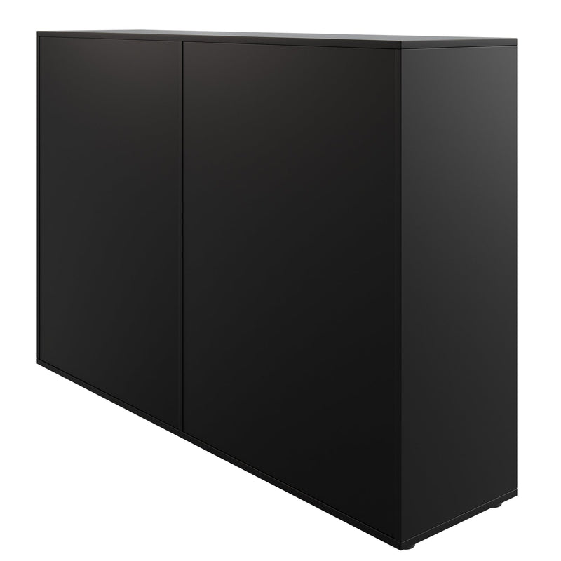 Armadio con ante scorrevoli CHOICE | 3 ripiani, 1600 x 1095 mm, nero - 5 Main Image