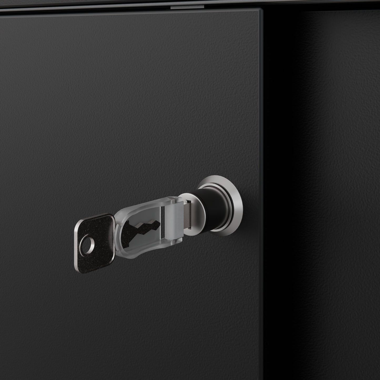 Armoire à portes coulissantes CHOICE | 3 OH, 1600 x 1095 mm, noir