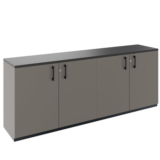 CHOICE Cupboard set | 2OH, 2000 x 785 mm, cubanite gray