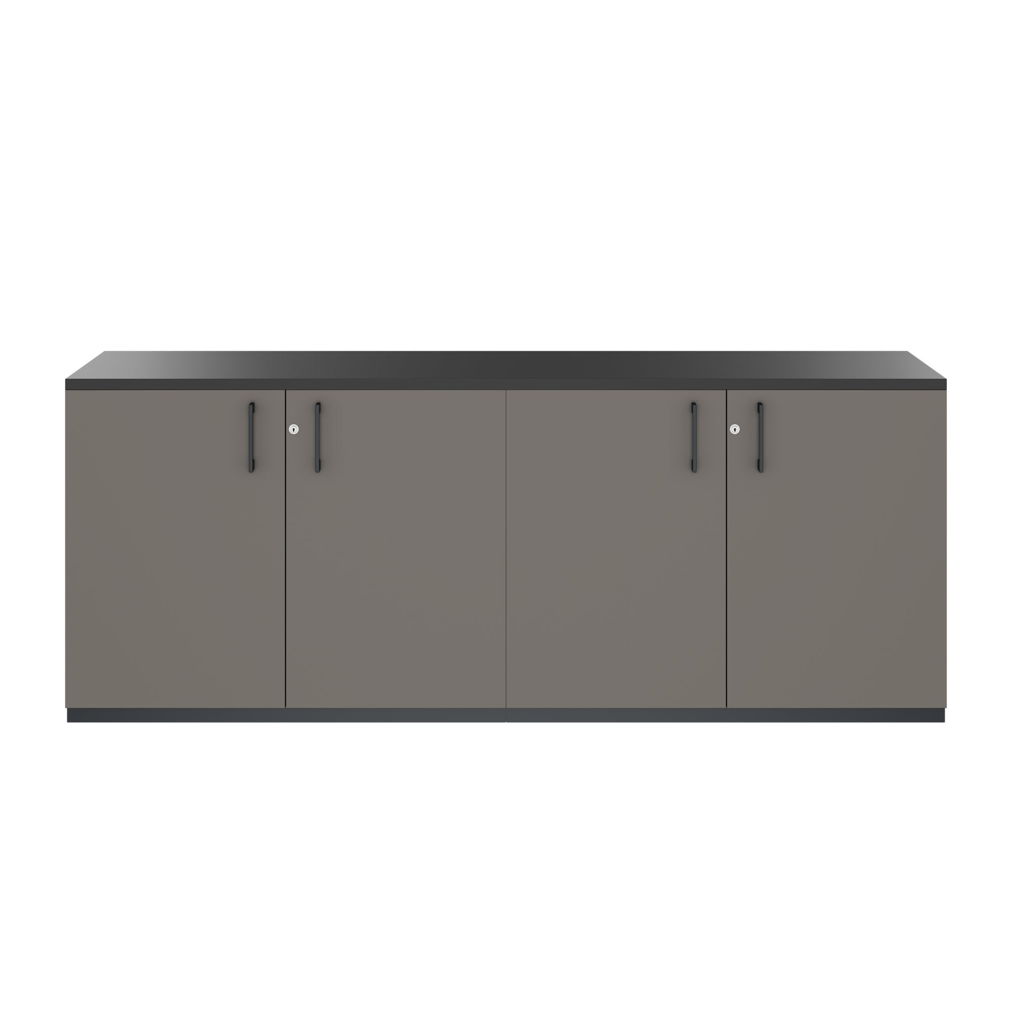 CHOICE Cupboard set | 2OH, 2000 x 785 mm, cubanite gray