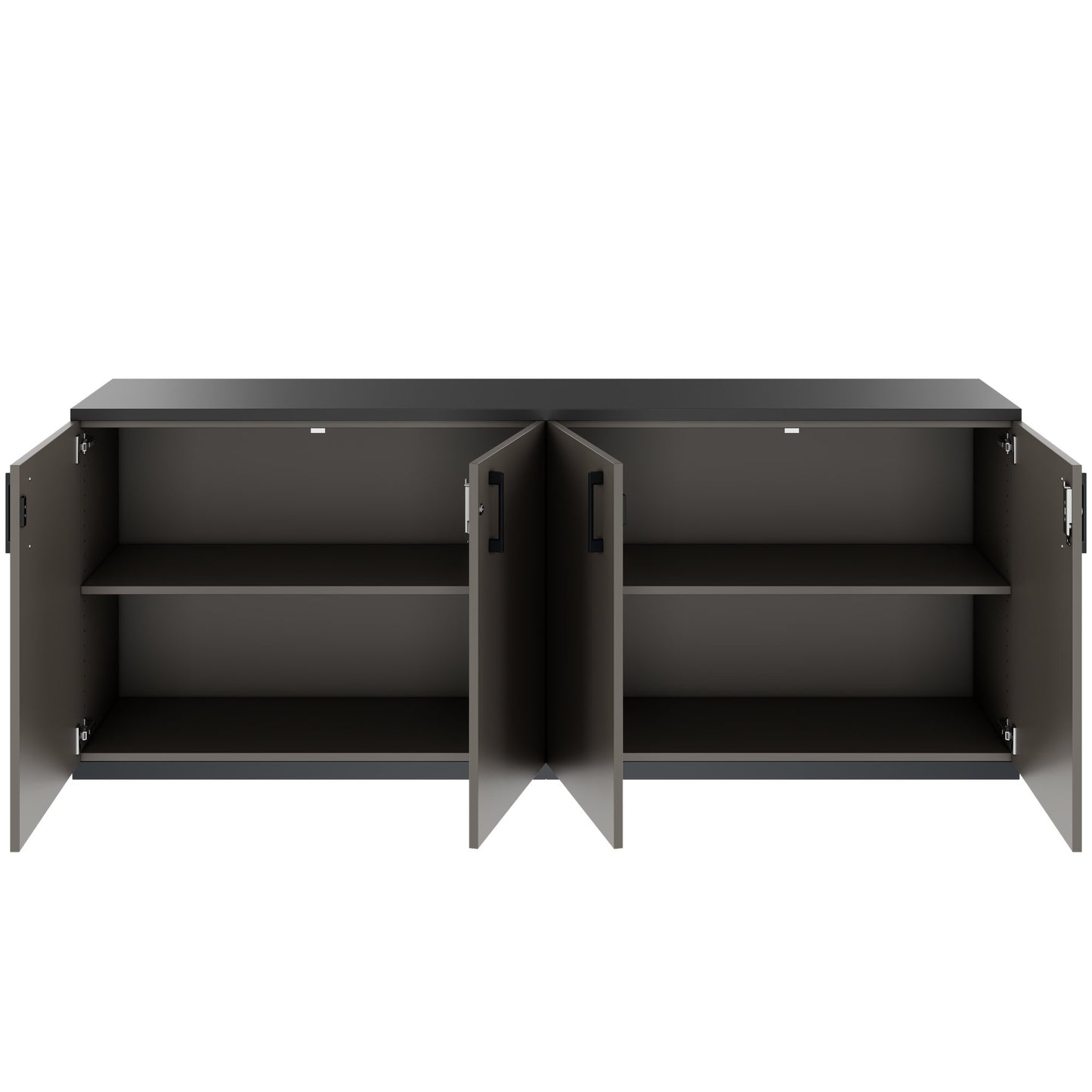 CHOICE Cupboard set | 2OH, 2000 x 785 mm, cubanite gray