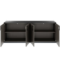 CHOICE Cupboard set | 2OH, 2000 x 785 mm, cubanite gray