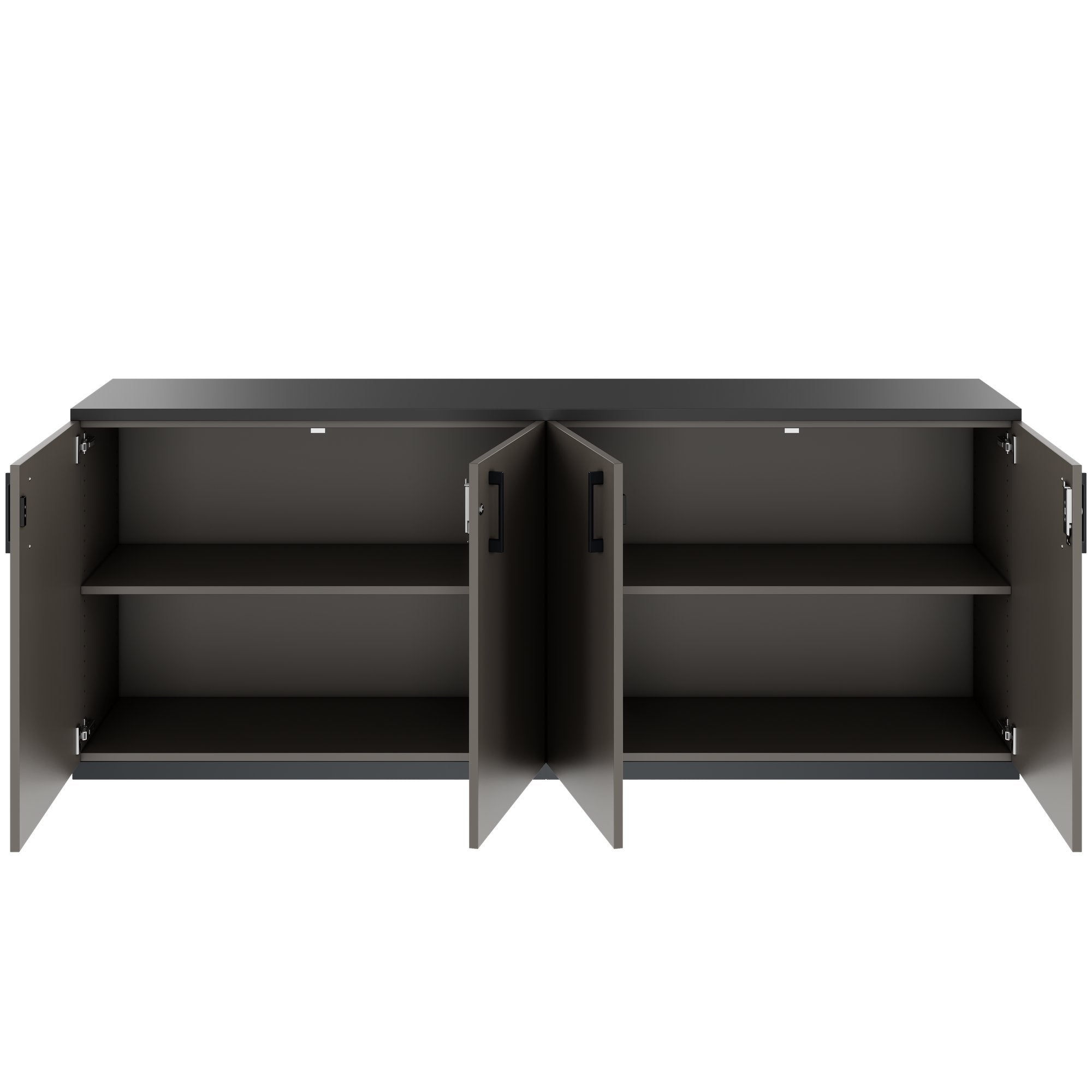 CHOICE Cupboard set | 2OH, 2000 x 785 mm, cubanite gray