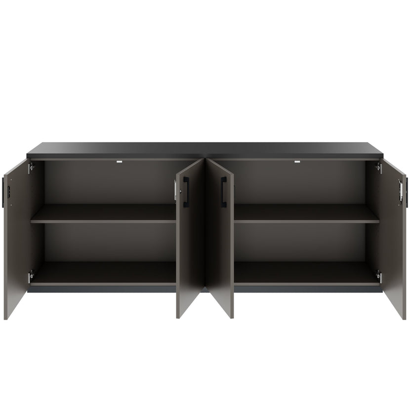CHOICE Cupboard set | 2OH, 2000 x 785 mm, cubanite gray