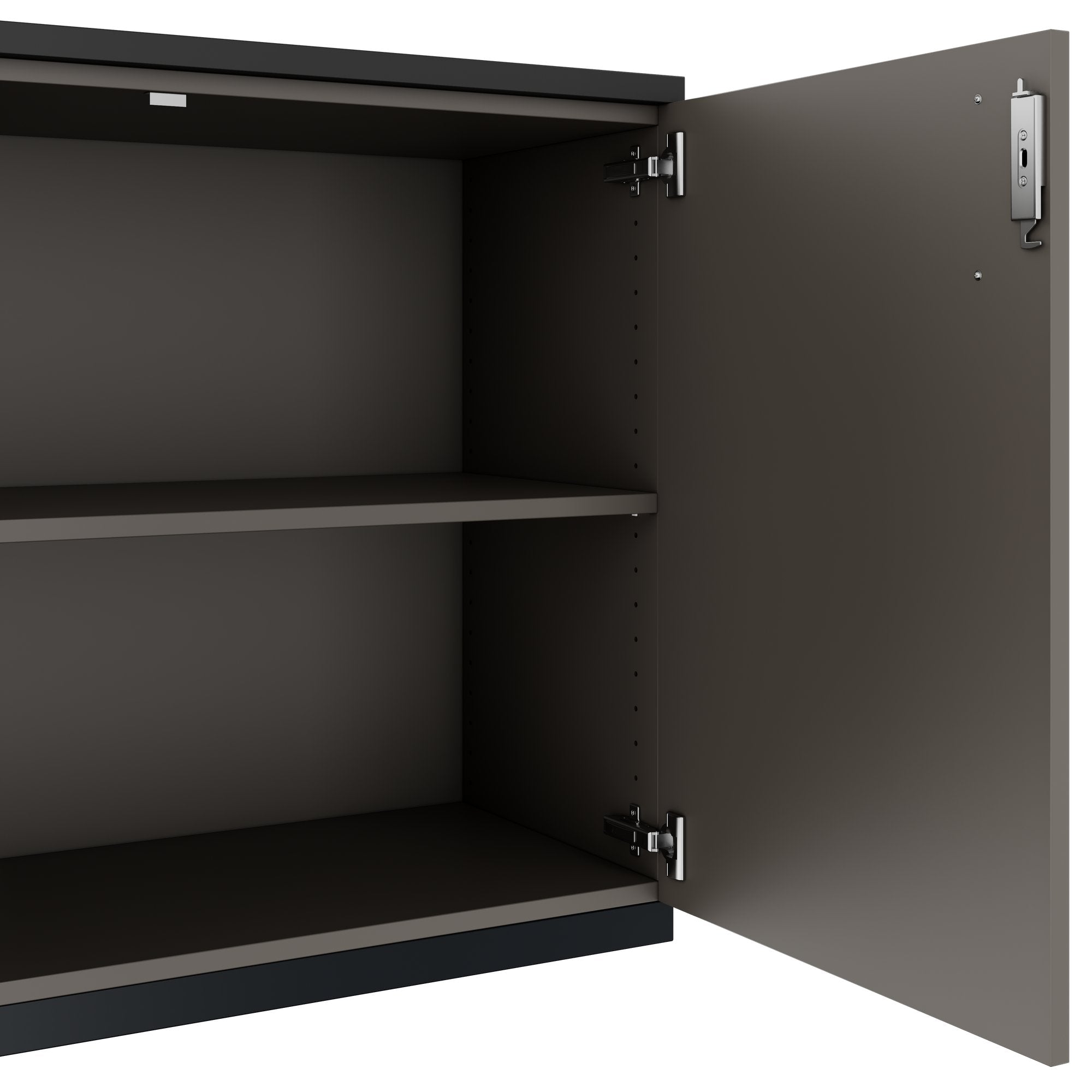 CHOICE Cupboard set | 2OH, 2000 x 785 mm, cubanite gray