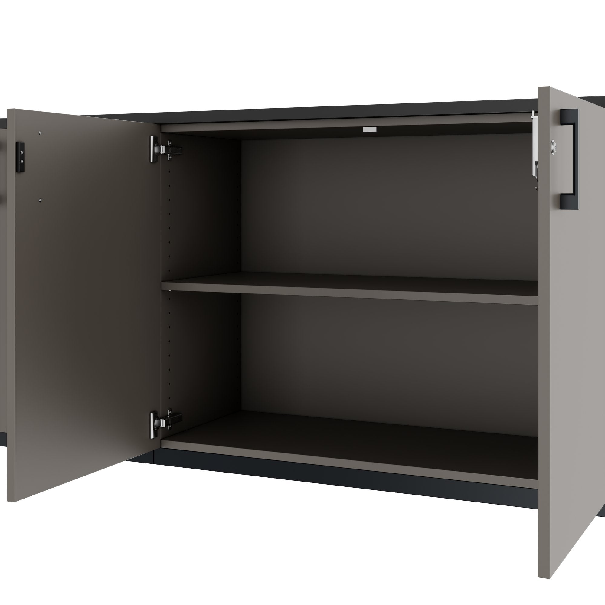 CHOICE Cupboard set | 2OH, 2000 x 785 mm, cubanite gray
