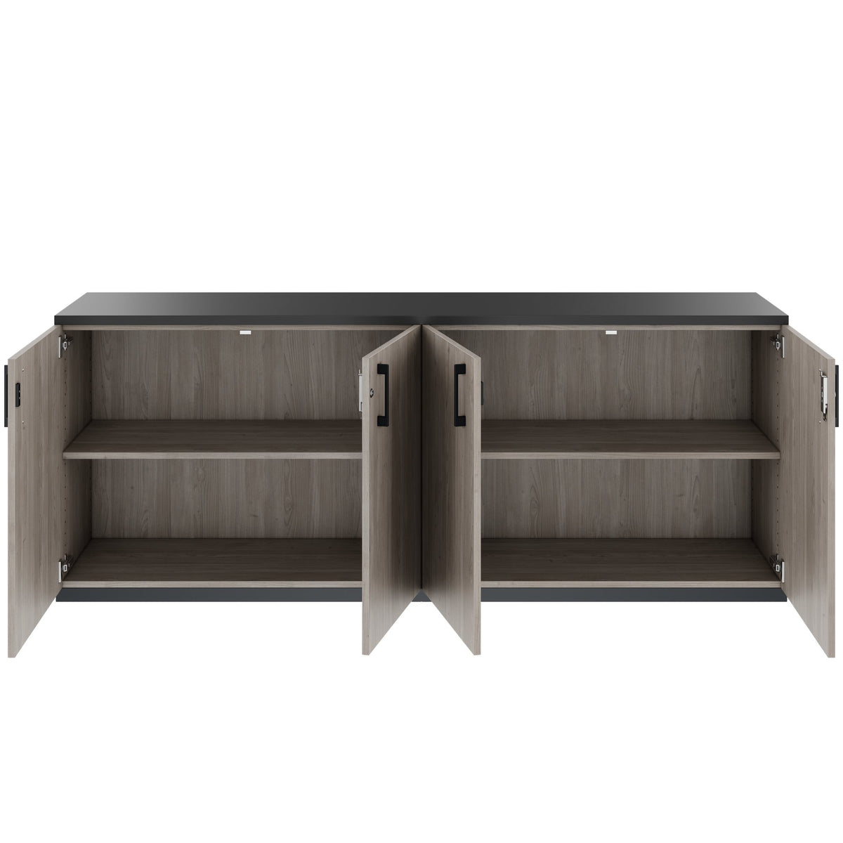 CHOICE Ensemble d’armoires | 2OH, 2000 x 785 mm, chêne nordique gris  - 4 Lightbox Main Image