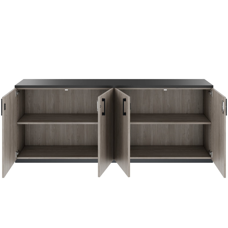 CHOICE Ensemble d’armoires | 2OH, 2000 x 785 mm, chêne nordique gris  - 4 Main Image