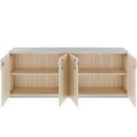 CHOICE Cupboard set | 2OH, 2000 x 785 mm, sand ash