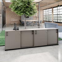 CHOICE Ensemble de placards | 2OH, 2400 x 760 mm, gris cubanite