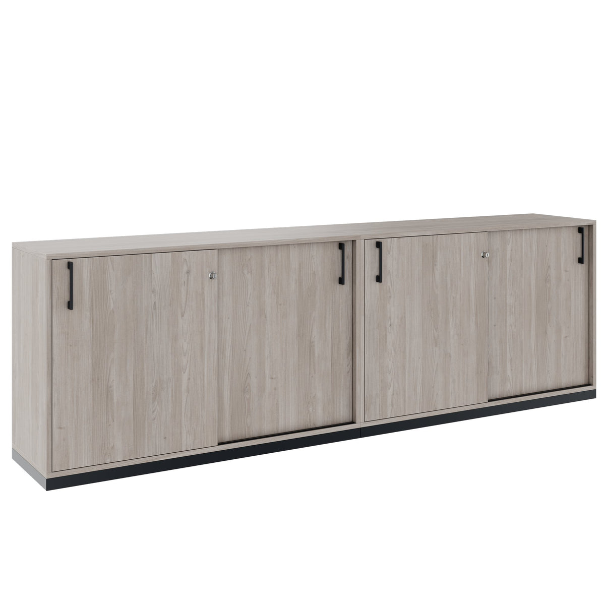 CHOICE Schrankset | 2OH, 2400 x 760 mm, Nordeiche grau - 1 Lightbox Main Image