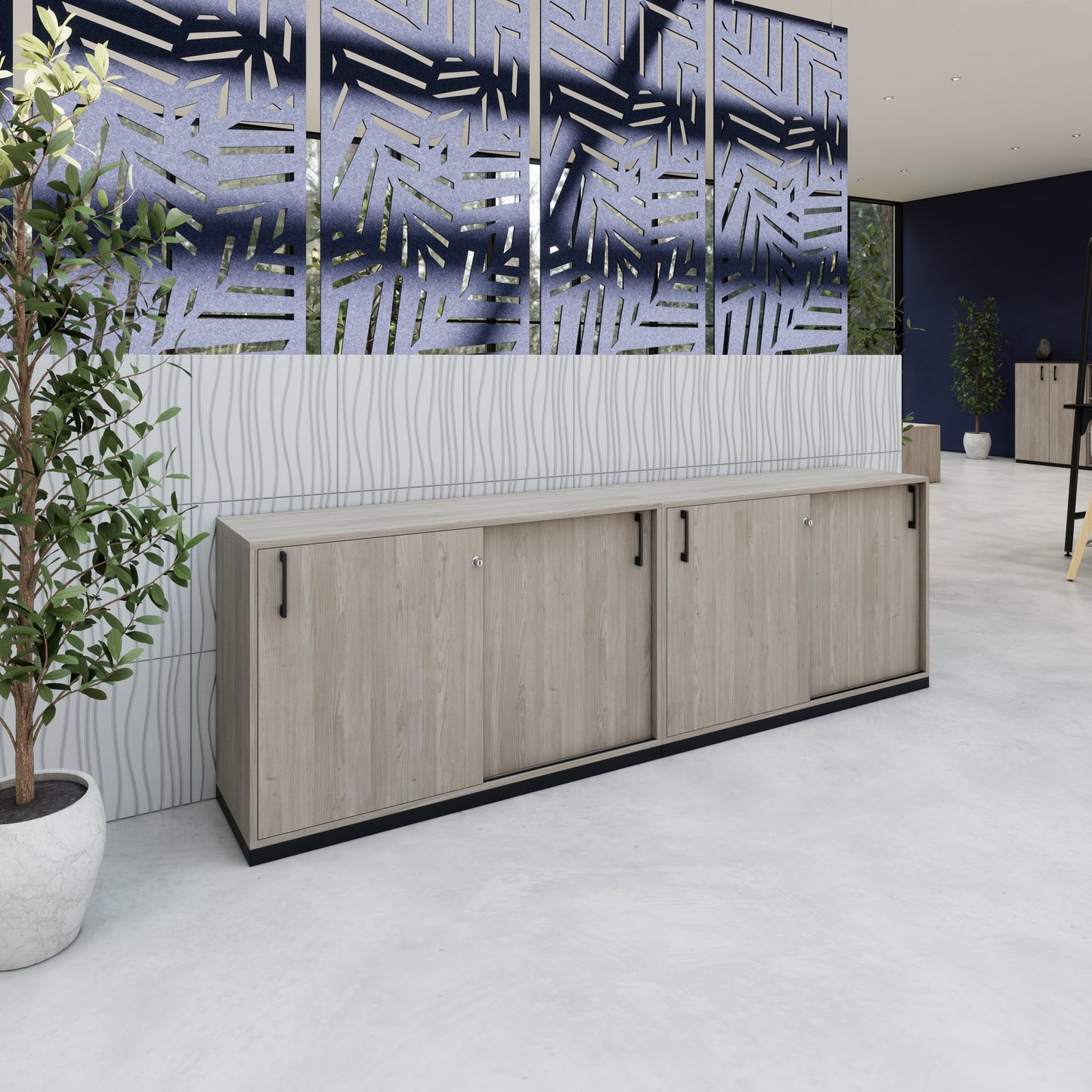 CHOICE Ensemble de placards | 2OH, 2400 x 760 mm, North Oak Gray