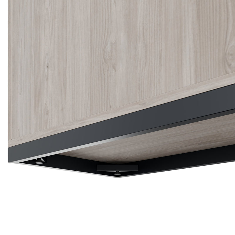 CHOICE Schrankset | 2OH, 2400 x 760 mm, Nordeiche grau - 5 Main Image