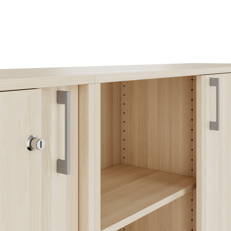 CHOICE Ensemble d'armoires | 2OH, 2400 x 760 mm, chêne sablé  - 6 Main Image