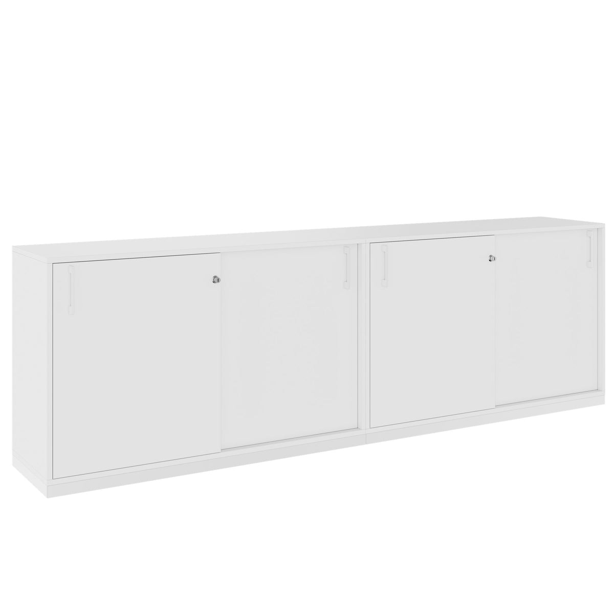 CHOICE Schrankset | 2OH, 2400 x 760 mm, Weiß - 1 Lightbox Main Image