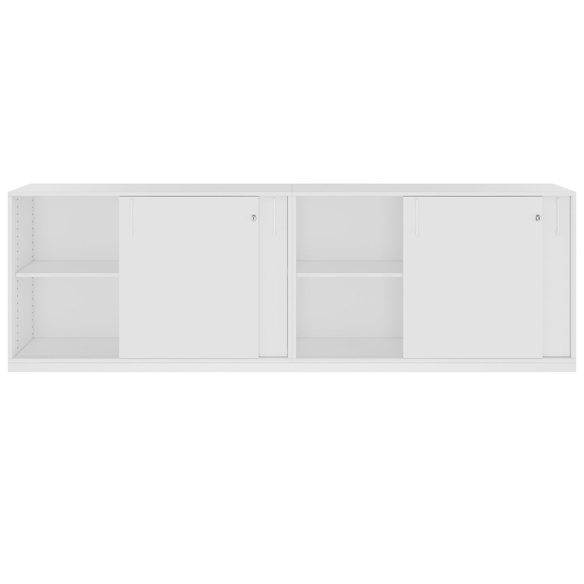 CHOICE Schrankset | 2OH, 2400 x 760 mm, Weiß - 4 Lightbox Main Image