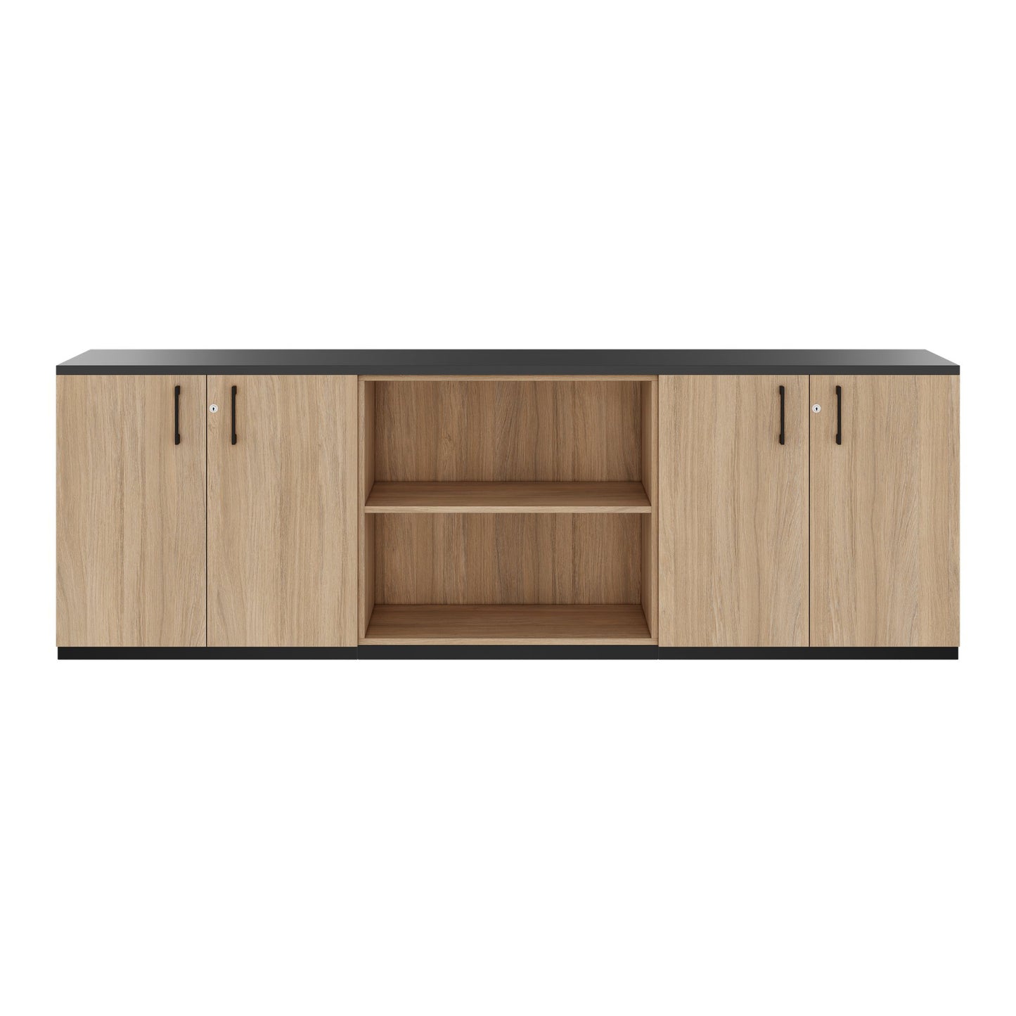 CHOICE Cupboard set | 2OH, 2400 x 785 mm, amber oak