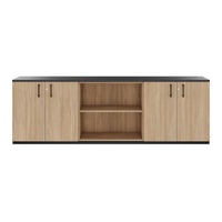 CHOICE Cupboard set | 2OH, 2400 x 785 mm, amber oak