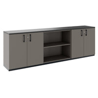 CHOICE Cupboard set | 2OH, 2400 x 785 mm, cubanite gray