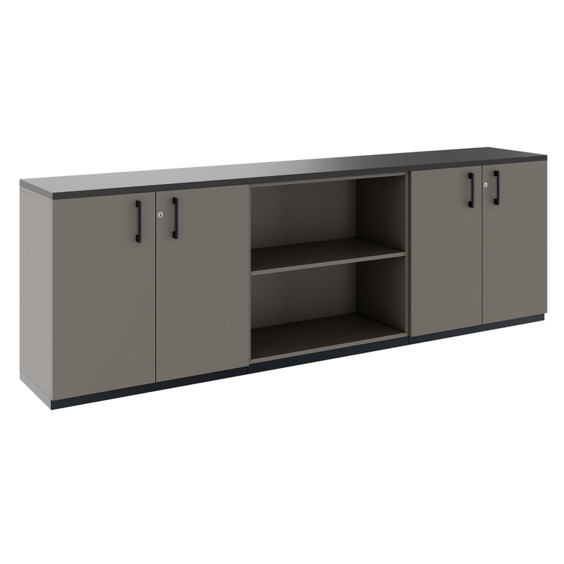 CHOICE Cupboard set | 2OH, 2400 x 785 mm, cubanite gray - 1 Main Image
