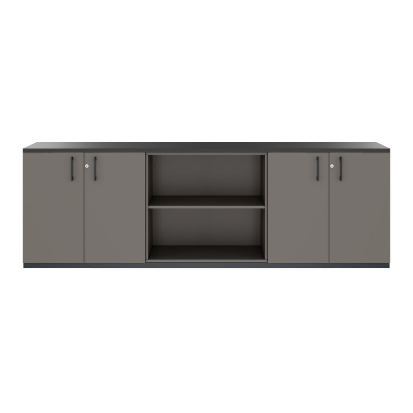 CHOICE Cupboard set | 2OH, 2400 x 785 mm, cubanite gray