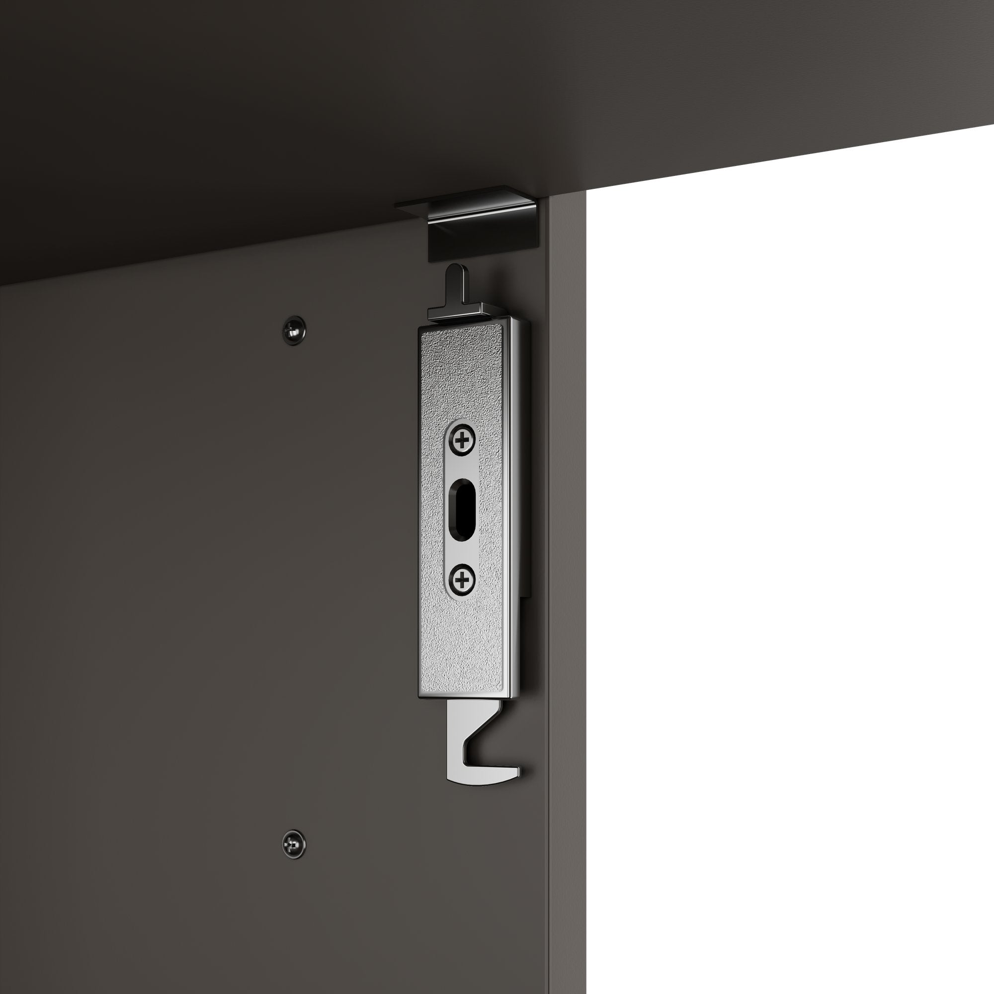 CHOICE Cupboard set | 2OH, 2400 x 785 mm, cubanite gray