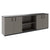 CHOICE Cupboard set | 2OH, 2400 x 785 mm, cubanite gray