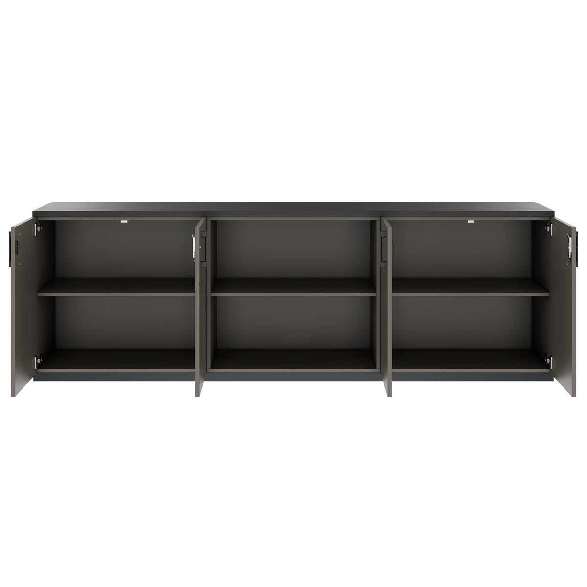 CHOICE Cupboard set | 2OH, 2400 x 785 mm, cubanite gray - 4 Lightbox Main Image
