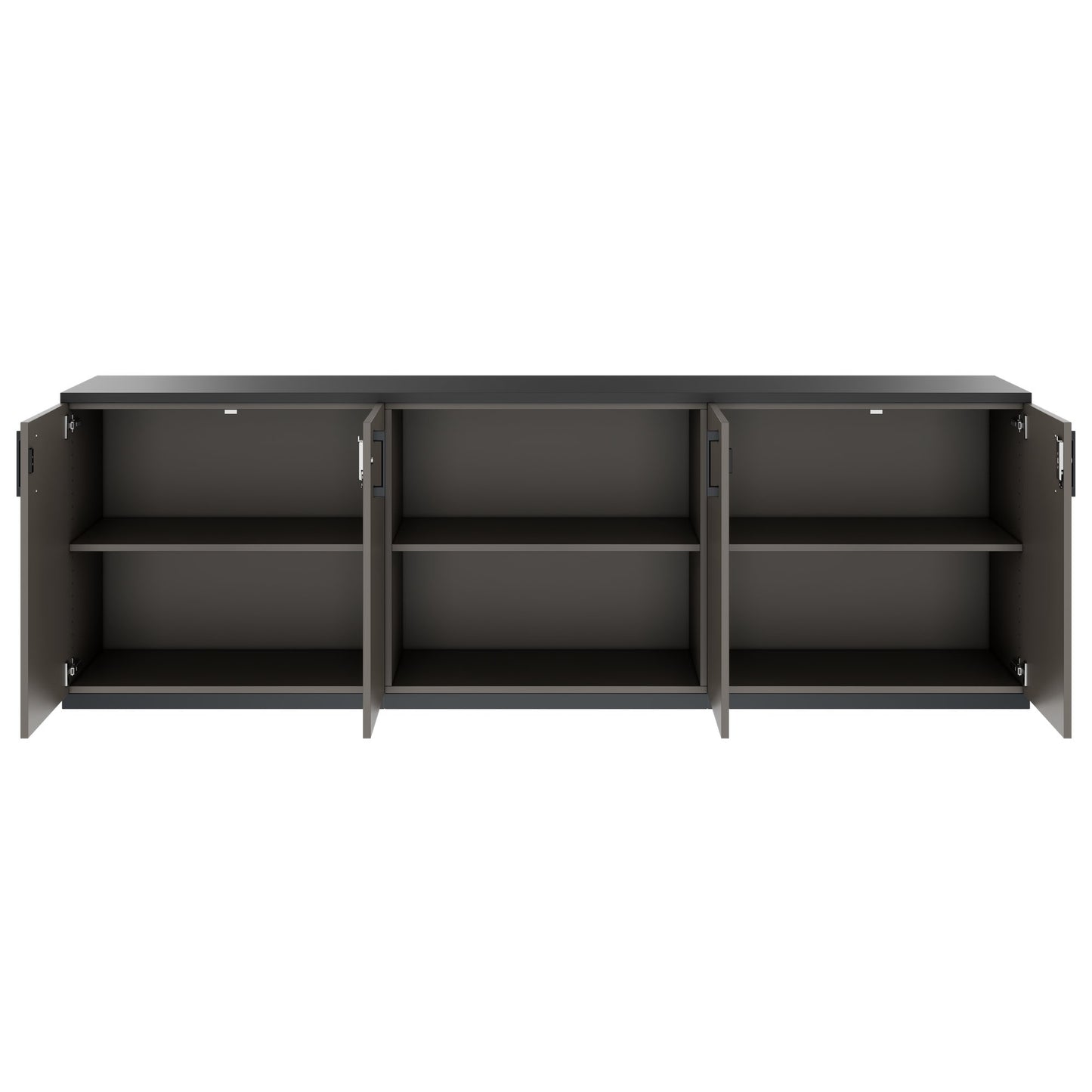 CHOICE Cupboard set | 2OH, 2400 x 785 mm, cubanite gray